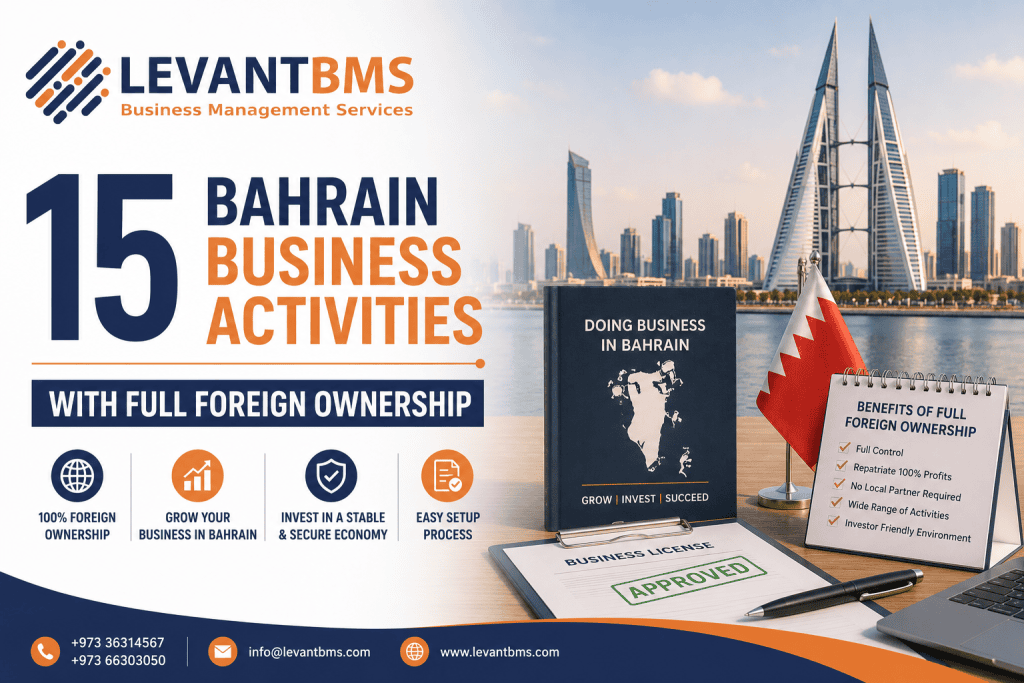 15 Bahrain Business Activities With Full Foreign Ownership